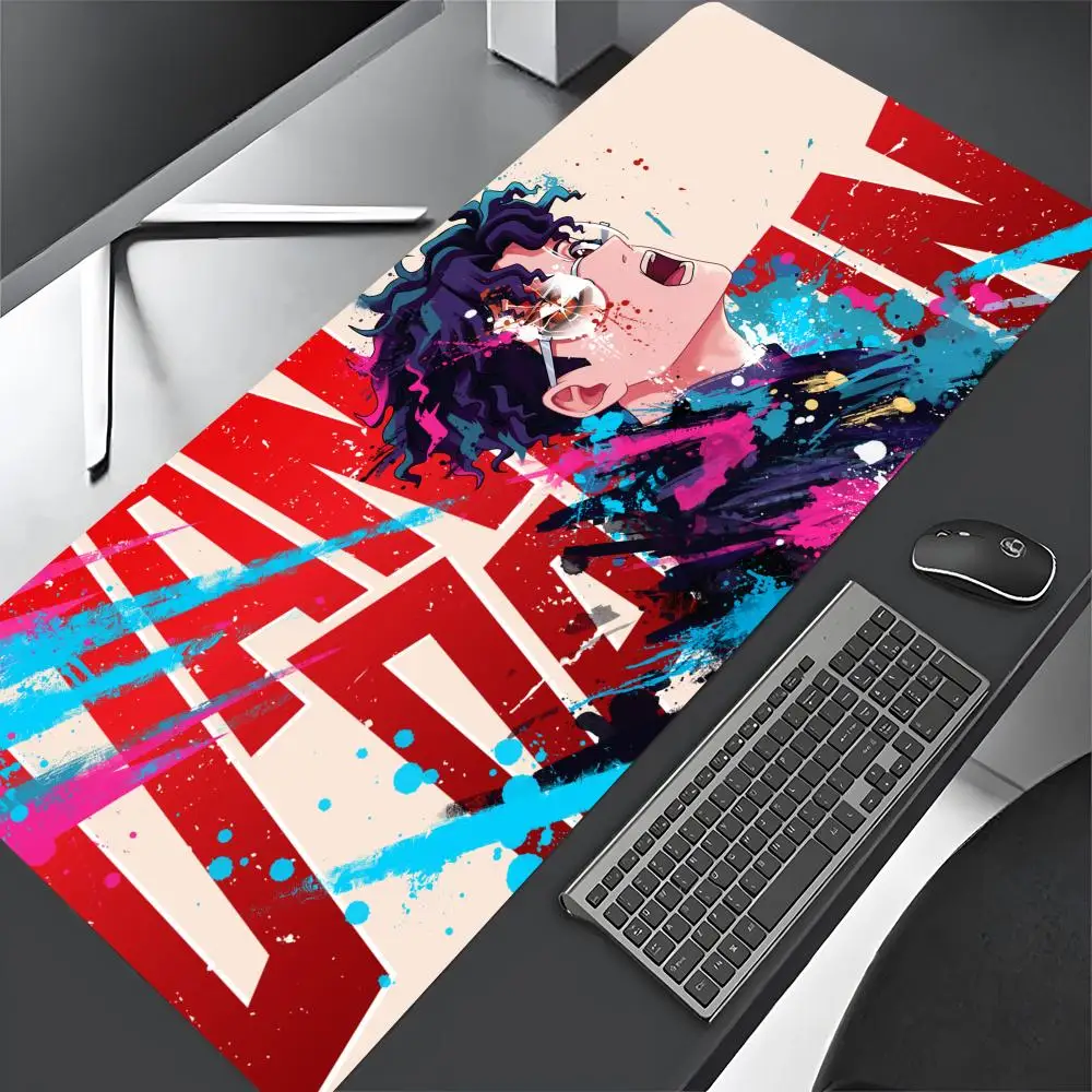 Cartoon Anime DAN DA DAN Mouse Pad Gaming Mousepad practical Large 900x400mm MouseMat Gamer Mause Carpet PC Desk