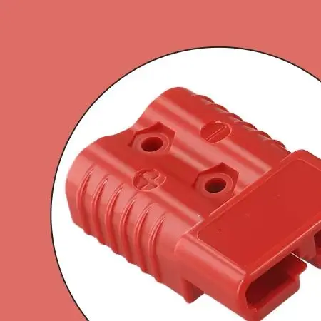 175A Connector Flush Mount Bracket Panel Cover With Handle For RV Boat Bus High Current Power Accessory Red Gray