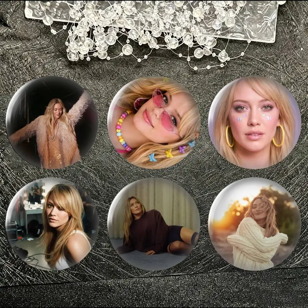 Hilary Duff Luck or Something  Tin badges in 25/32/44/58/75mm, brooch pins for accessories & gifts,Souvenir.