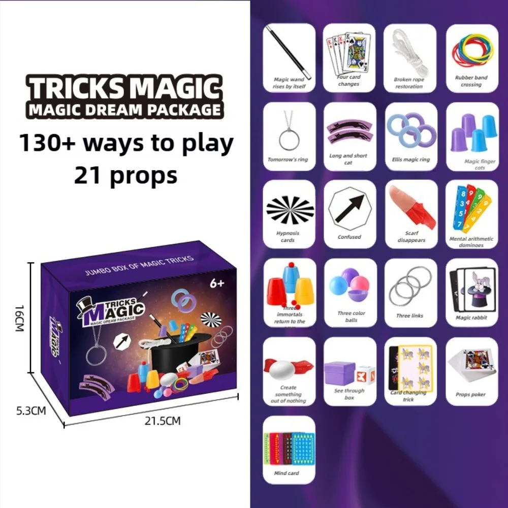 

Stage Performance Magic Kit for Easy Operation Educational Magic Tricks Set Interactive Close-up Children Magic Props Children