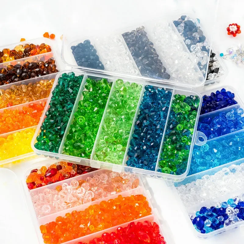 Kit per realizzare braccialetti Kit di perline di cristallo di vetro per la creazione di gioielli Perline di cristallo assortite per gioielli Artigianato fai-da-te o ornamenti per la casa