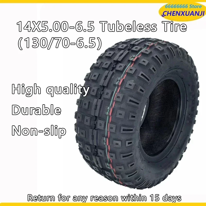 

14x5.0-6.5 Tubeless Tyres Electric Scooter Tires 14 Inch Vacuum Tires 130/70-6.5 High Quality Non-slip Off-road Tire Rain Tyre