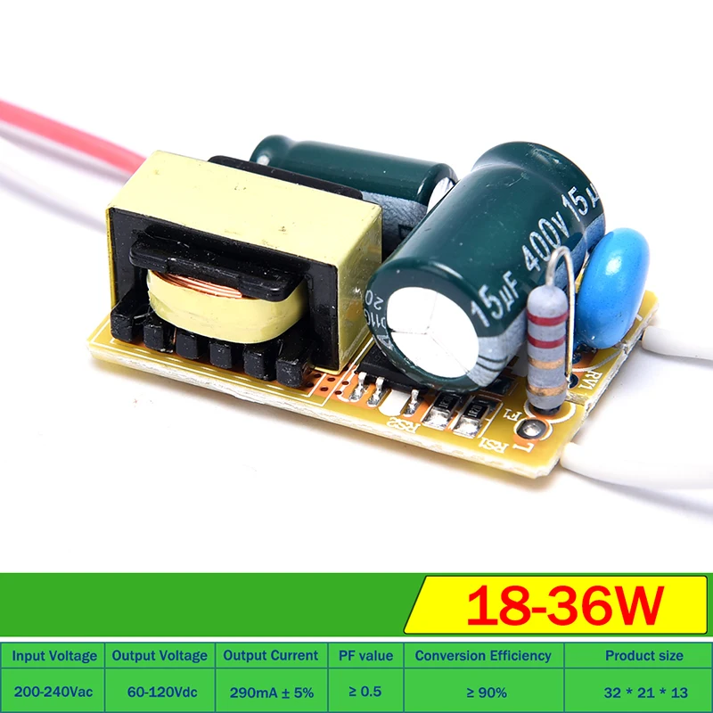 8W 5W 18W 25W 36W 50W 120/240mA/250mA LED Driver Constant Current Light Transformer AC200-240V Power Adapter For LED Bulb DIY