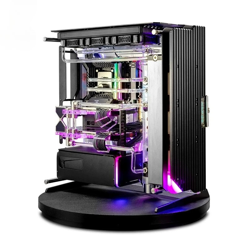 TouT2 i9 13900K/RTX 4090 transparent waterway board, split water-cooled computer