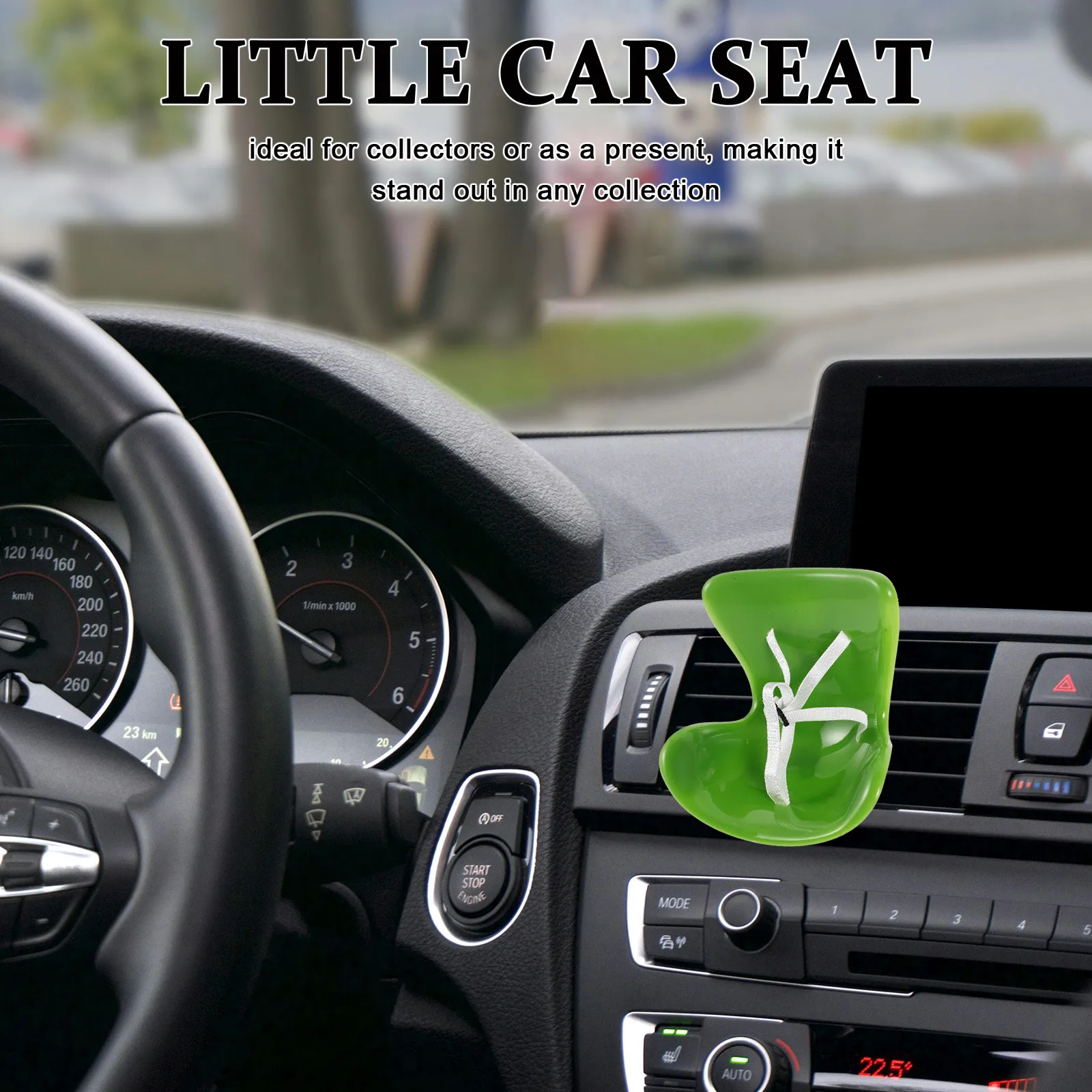 

Decorative Car Seat for Little Easy Installation Bright Color Realistic Design Pretend Play Carrier Little Carrier