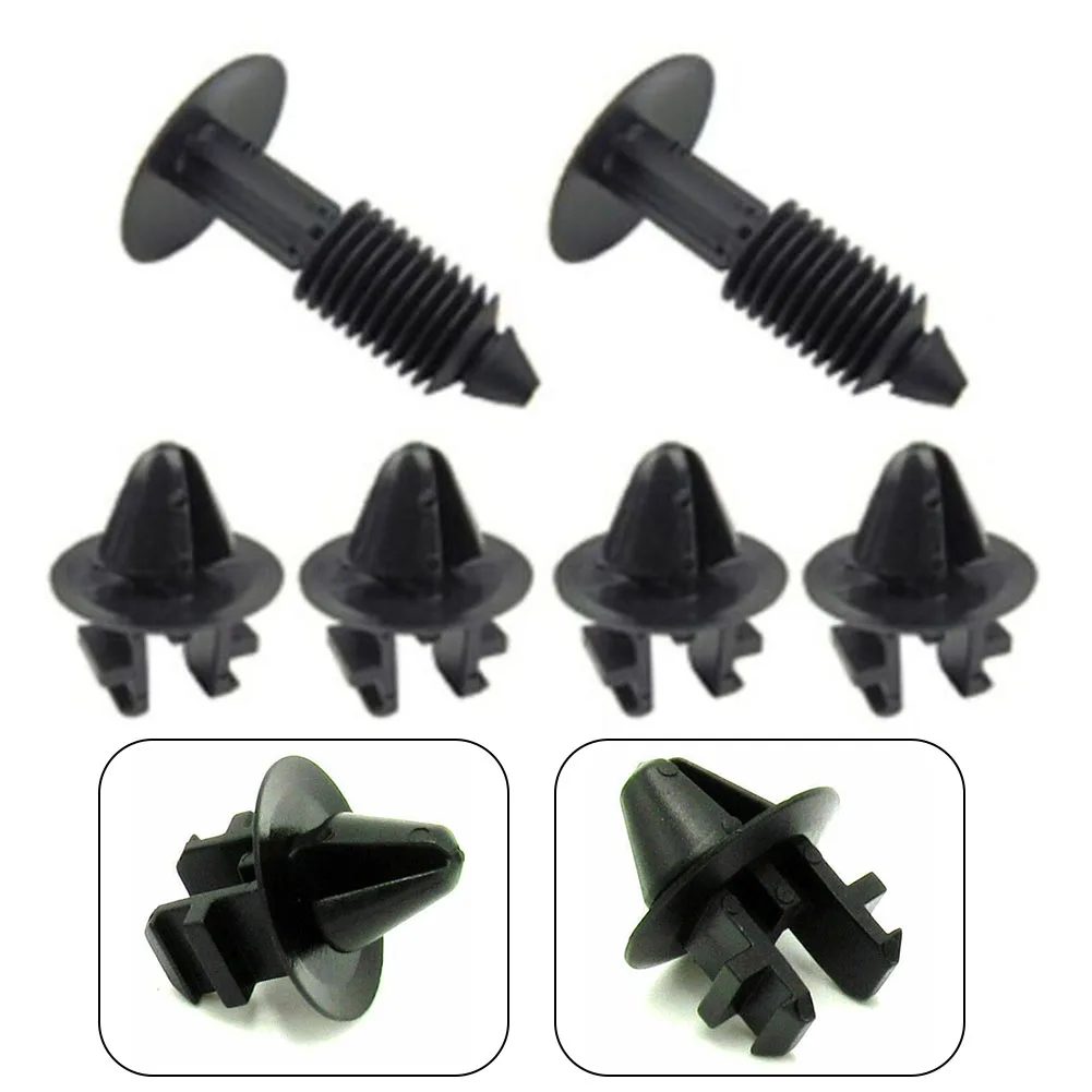 Convenient Replaceable Black Plastic Windshield Cowl Clip for Ford F150 & F250 F350 Super Duty 2004 2014 (6PCS)