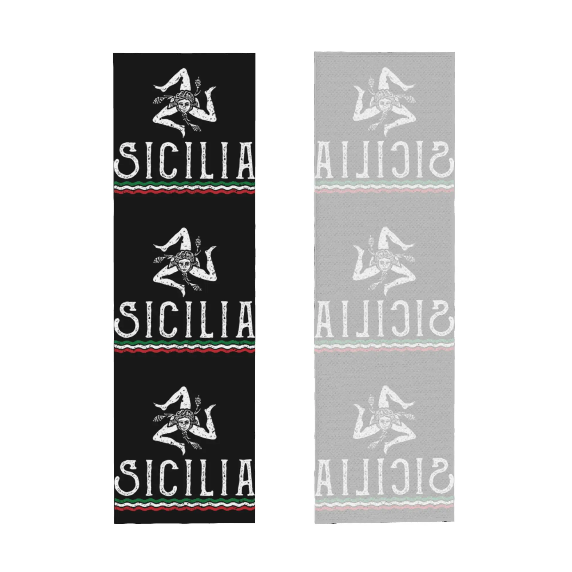Italian Island Sicily Flag Towel Quick Drying Sicilian Bandiera Super Soft For Training Towels