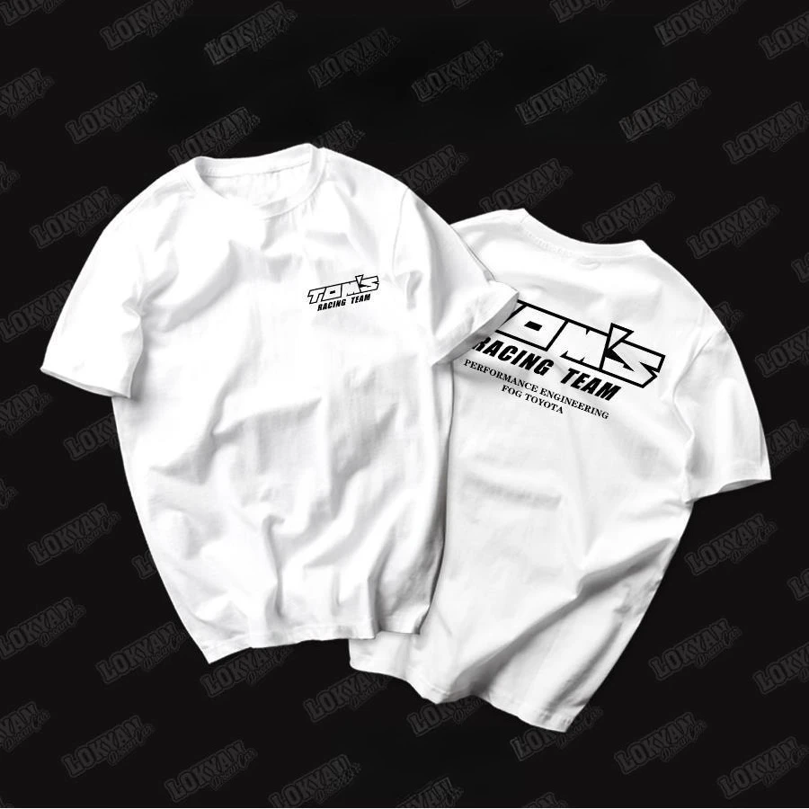 JDM Cultural Spirit Racing Bedrucktes T-Shirt für Männer und Frauen, Baumwolle, Lässiges Kurzarm-T-Shirt, Herren-T-Shirts, Sommer-Herrenbekleidung – Detail 8