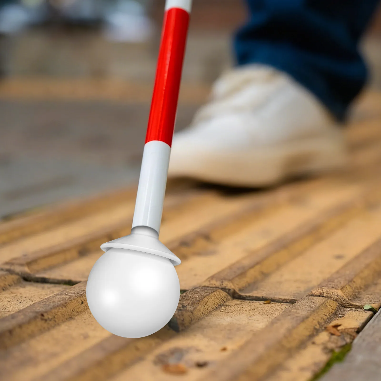 

Наконечник для трости с крючком, аксессуар для трости для слепых, с шариком для плавного движения и максимальной устойчивости