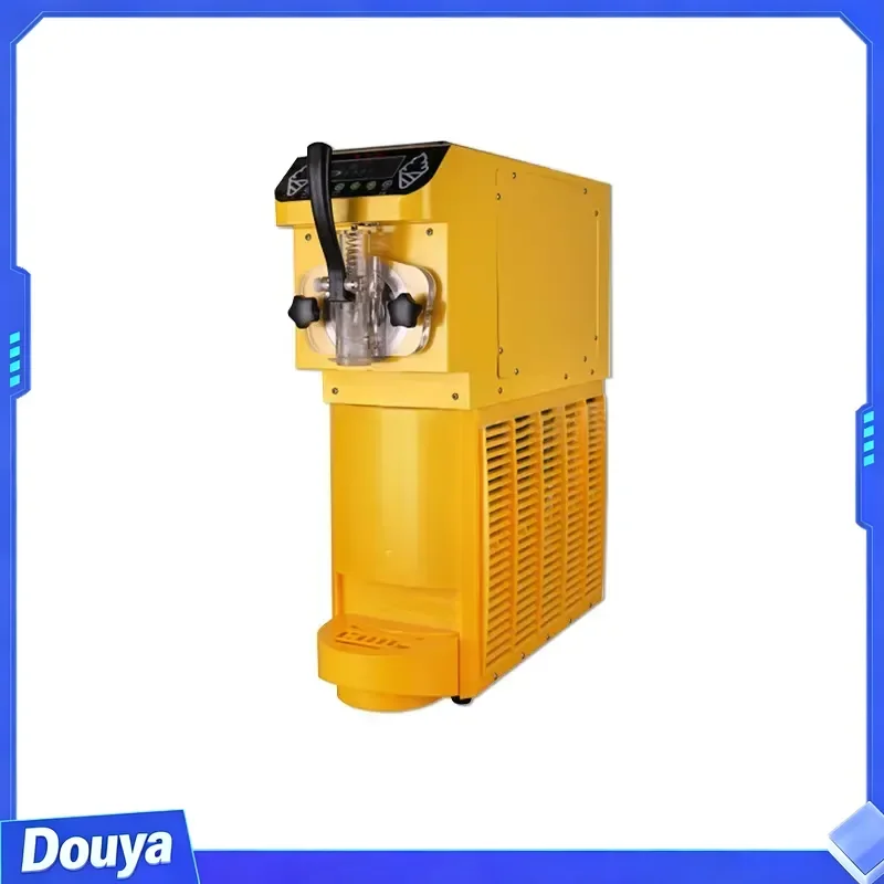 Commercial Fully Automatic Countertop Soft Ice Cream Machine for Street Vendors and Night Markets Single-head Ice Cream