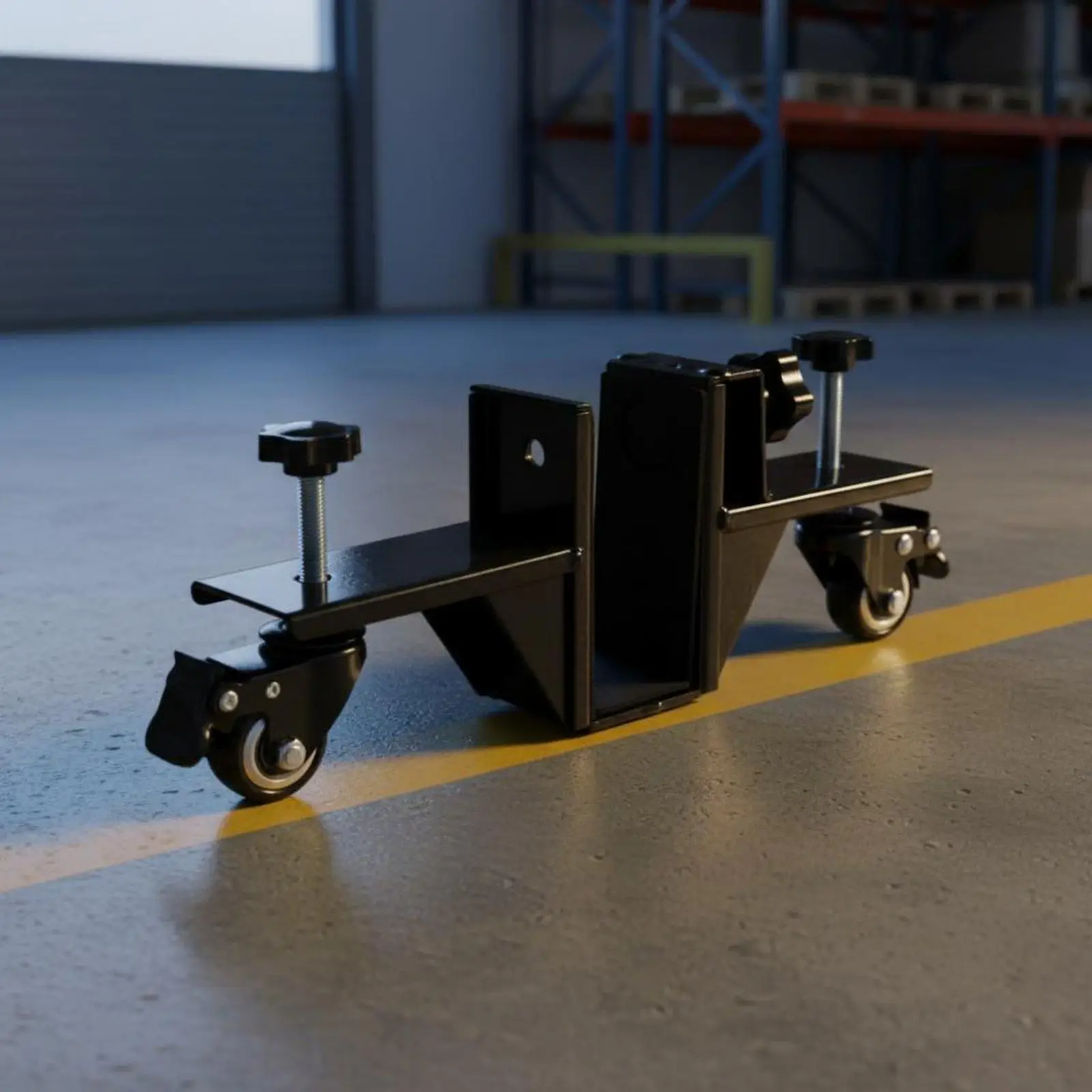 Adjustable Door Dolly Lockable Wheels Panel Dolly for Warehouse