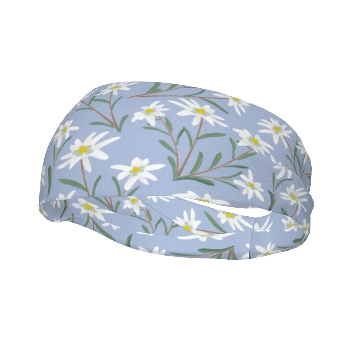 

Cute Edelweiss Flowers Elastic Hair Band Yoga Headband Makeup Hair Hoop Headwrap