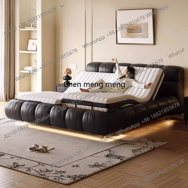 The fully automatic intelligent electric bed can voice zero gravity coaxing sleep, massage lifting, lifting the master bedroom