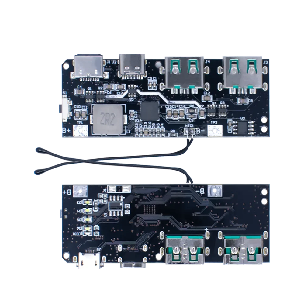 

QC4.0 QC3.0 LED Dual USB 5V 4.5A 22.5W Micro/Type-C USB Mobile Power Bank 18650 Charging Module Temperature / Circuit Protection