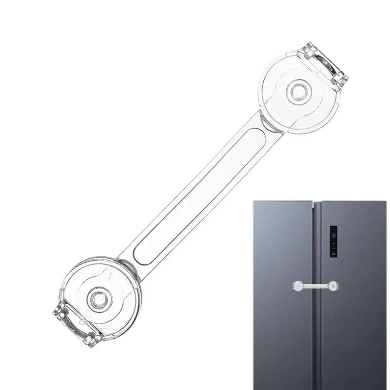 Safe Lock For Cabinets Transparent Safety Lock Door Cabinet Lock No Drilling Child Lock Childproofing Multi-Purpose Safety Latch