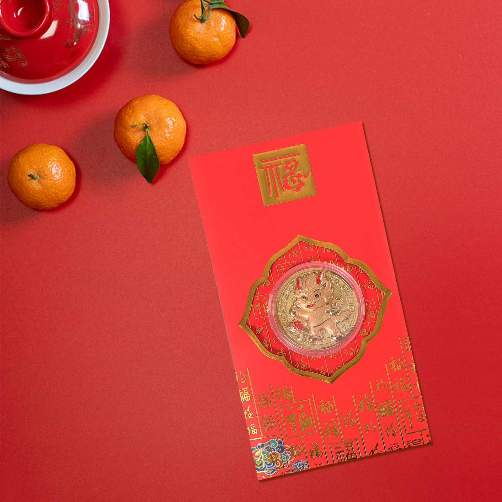 

Year of The Dragon Red Envelope Spring Festival Money Packets New Envelopes Chinese Style Lucky Envelops Paper Colored