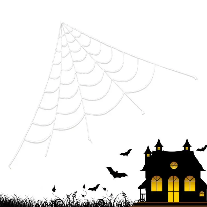 

Giant Spider Web Decoration Halloween Decorations Outdoor Triangular Spider Web Decorations For Home Outside Yard Lawn