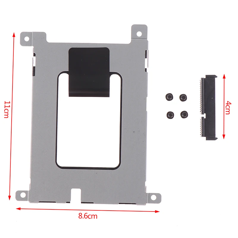 Replacement SATA HDD Hard Drive Caddy With Connector For Dell Latitude E5420 E5520 Series (included 4 Screws) D80V4