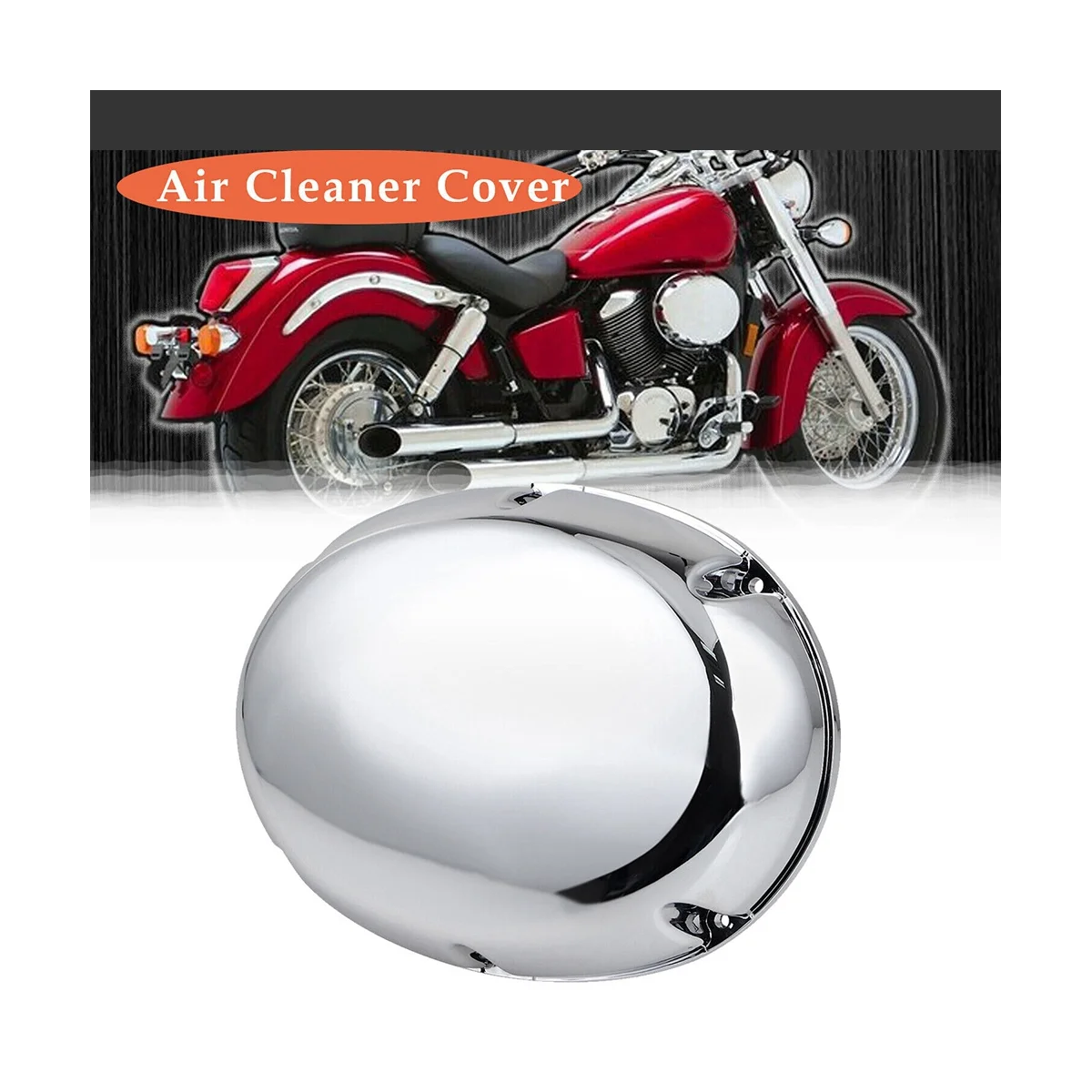 Chrome Air Intake Cleaner Filter Cover for Honda Shadow ACE VT400 / VT750 1997-2003