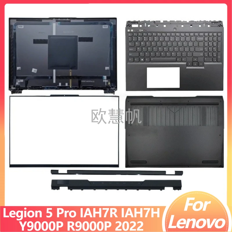 

T New for Lenovo Legion 5 Pro IAH7R IAH7H R9000P Y9000P 2022 Laptop LCD Back Cover Front Bezel Palmrest Bottom Keyboard Hinges