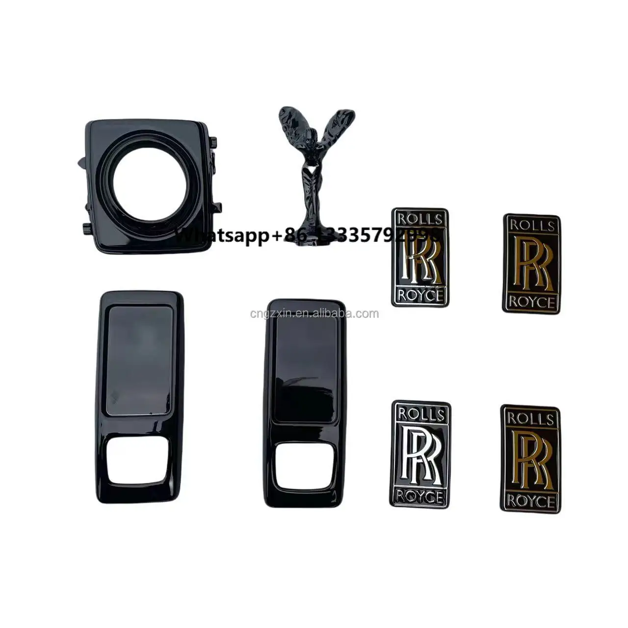 

High Quality Black Logo Celebration Goddess OEM 5114722598 New for Rolls Royce Cullinan Ghost Wraith Phantom Made Steel