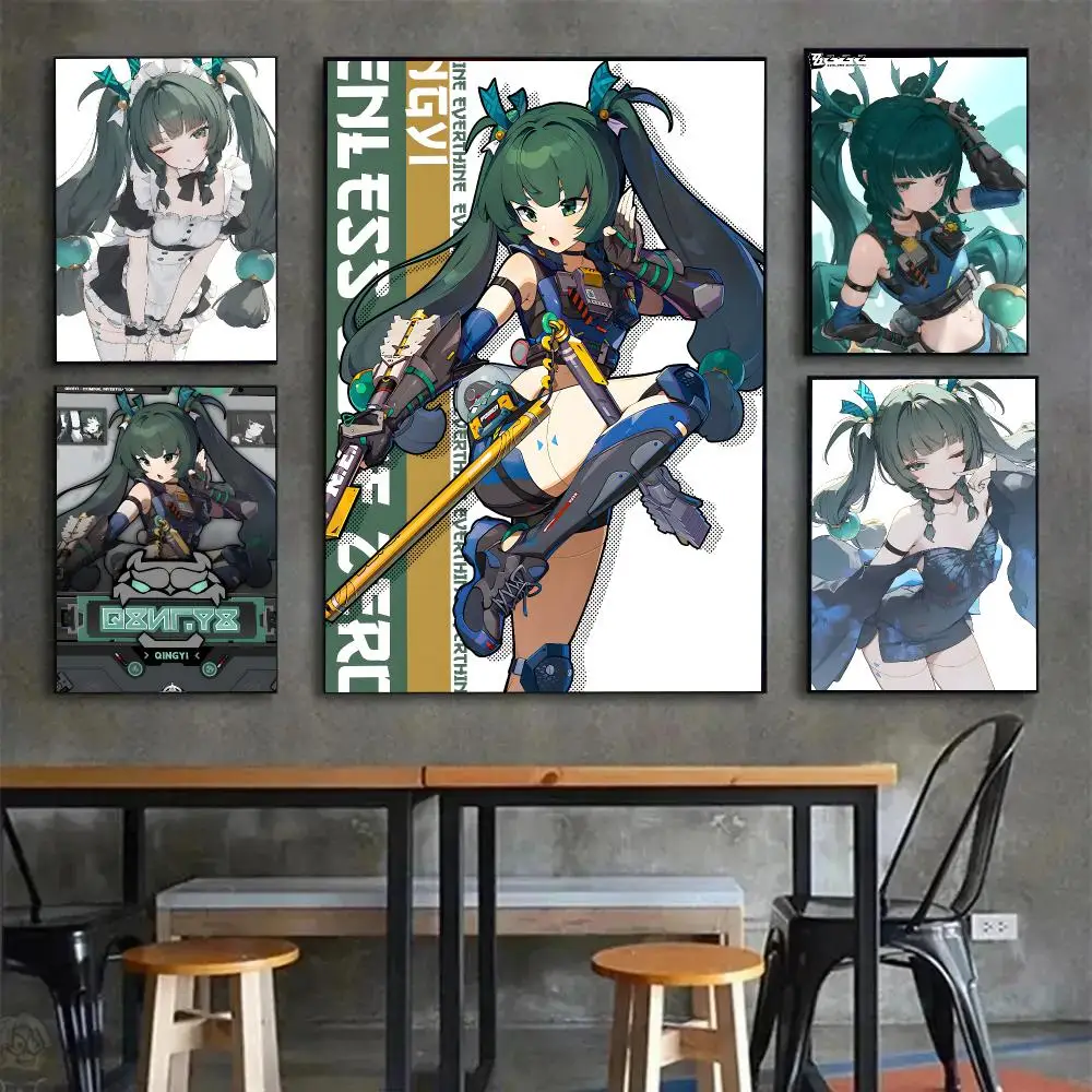 Exciting Game Z-Zenless Zone Zero Qingyi Poster Painting Wall Art Mural for Living Room Home Decor and Gifts