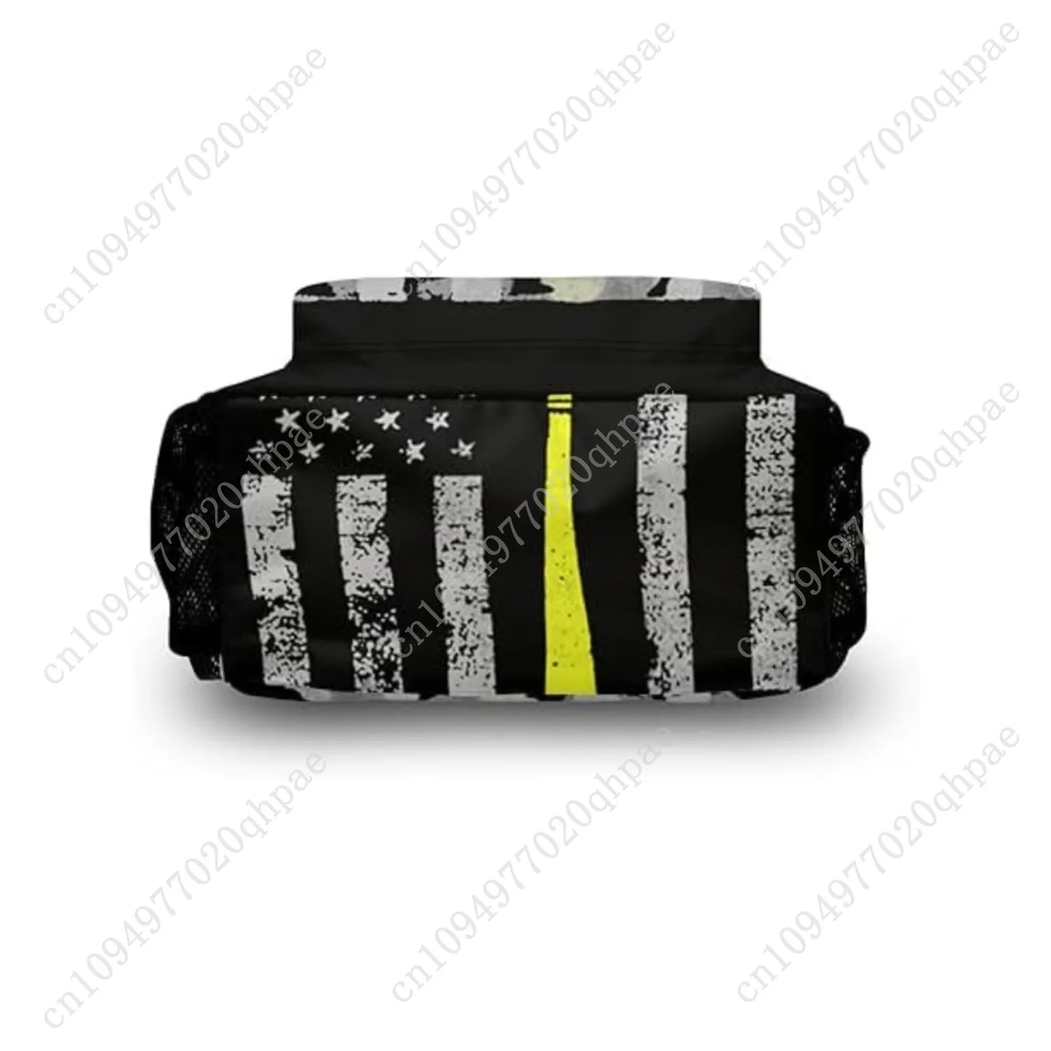 حقيبة ظهر كاجوال مطبوعة بعلم البيسبول حقيبة مدرسية حقائب ظهر للسفر #6