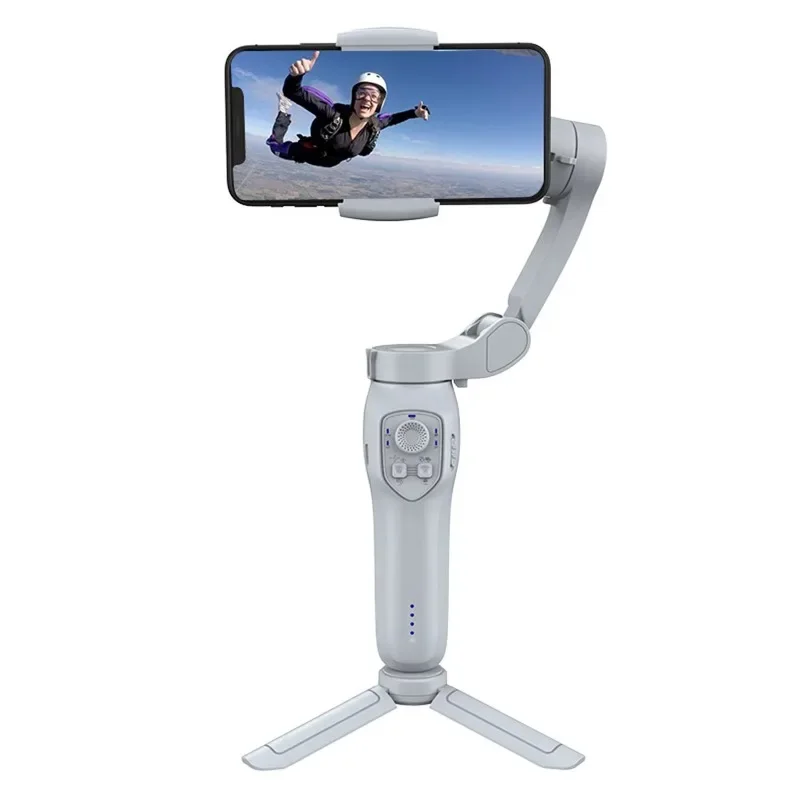 Professional handheld gimbal stabilizer, tripod 360 artificial intelligence automatic face tracking, video log and phone selfie