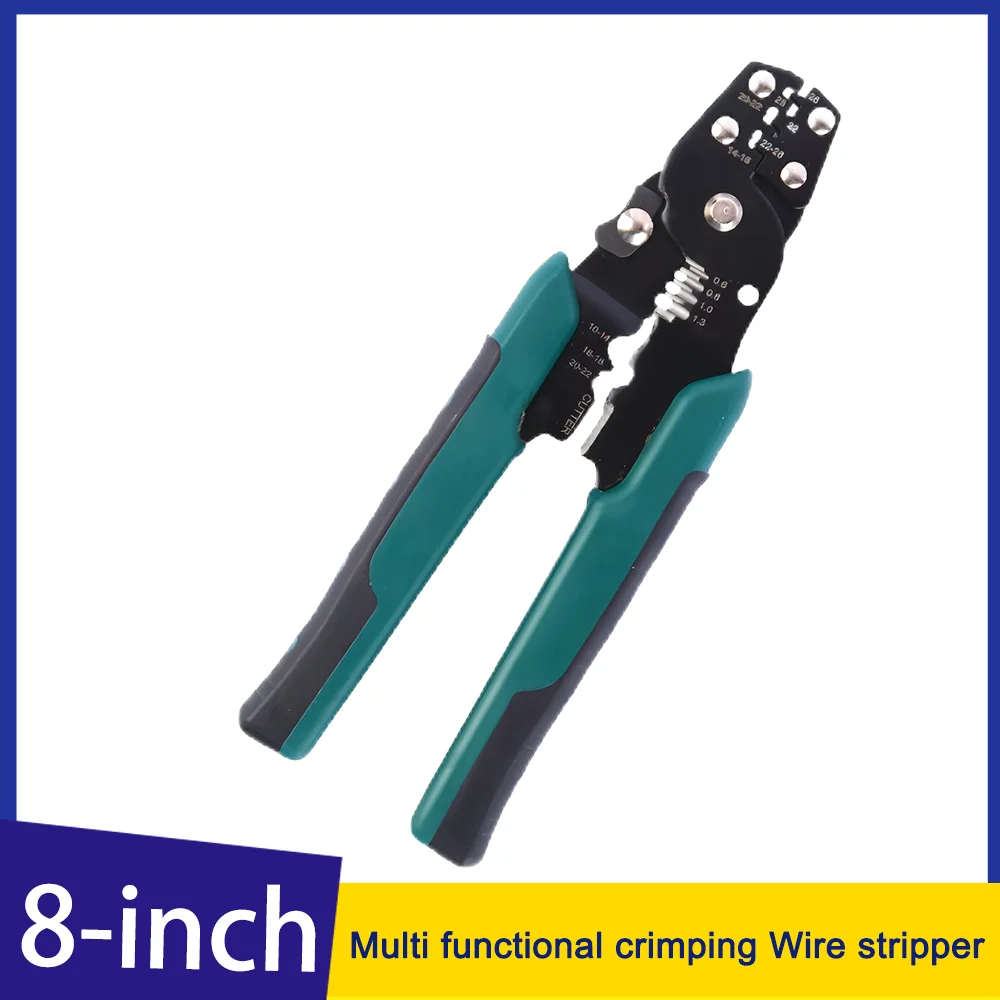 

Multifunctional Wire Pressing and Stripping Pliers Electrical Pliers Manual Wire Drawing and Stripping Pliers 8-inch Wire Pliers