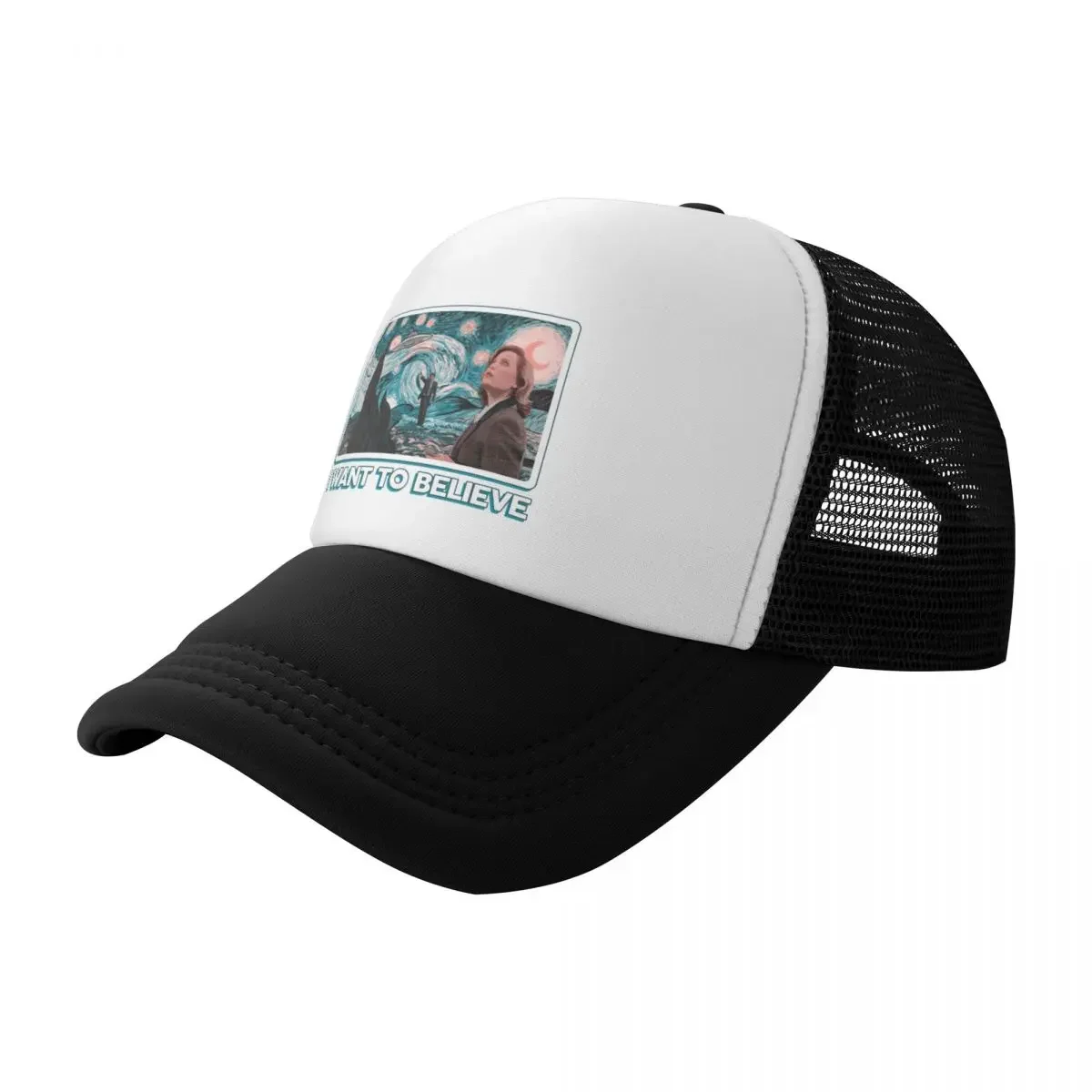 I Want To Believe X Files Baseball Cap Cosplay Big Size Hat Military Cap Man For Women 2024 Men's