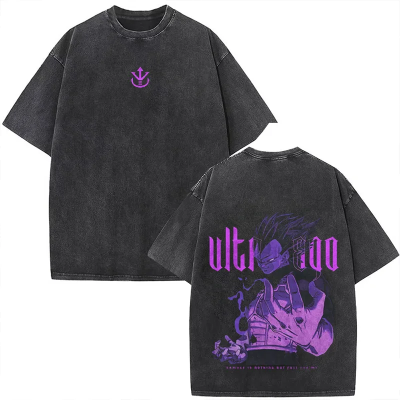 

Dragon Ball Anime Print Graphic T Shirts Man Vintage Washed Women's Oversized Short Sleeve Tees Y2k Clothes Tops Summer Unisex