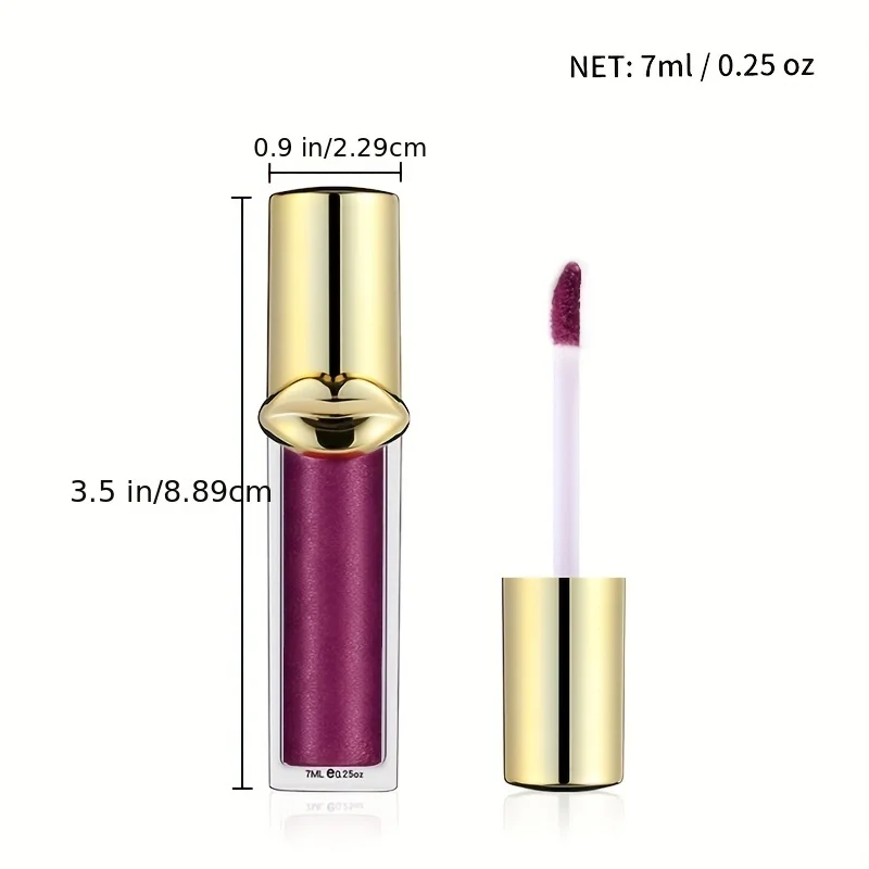 12 Colors Glitter Liquid Lipsticks Diamond Shimmer Metallic Non-Stick Cup Lipstick Waterproof Long Lasting Shinning Quick-Drying