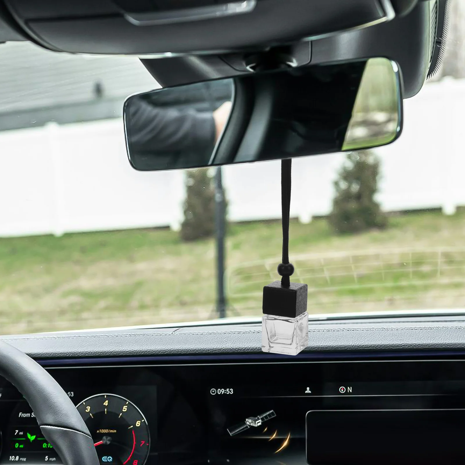 

6Pcs Car Perfume Diffuser Compact Lightweight 8ml Refillable Essential Oil Bottle Air Freshener Car Perfume Diffuser