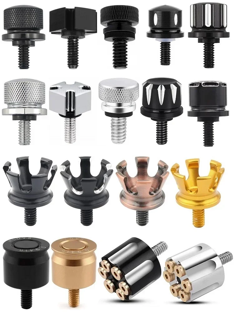 Garde-boue arrière moto universel siège vis 2,2 écrou bouton couverture Kit pour Harley Sportster Fatboy ocia Softail V-ROD Touring foetal de