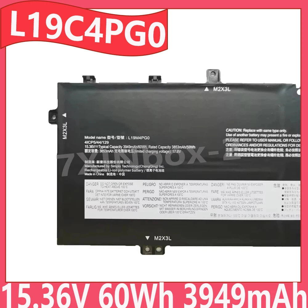 

L19C4PG0 L19M4PG0 15.36V 60Wh 3949mAh Laptop Battery For Lenovo Legion Y740S-15IMH Y9000X Series SB10V26972 Series