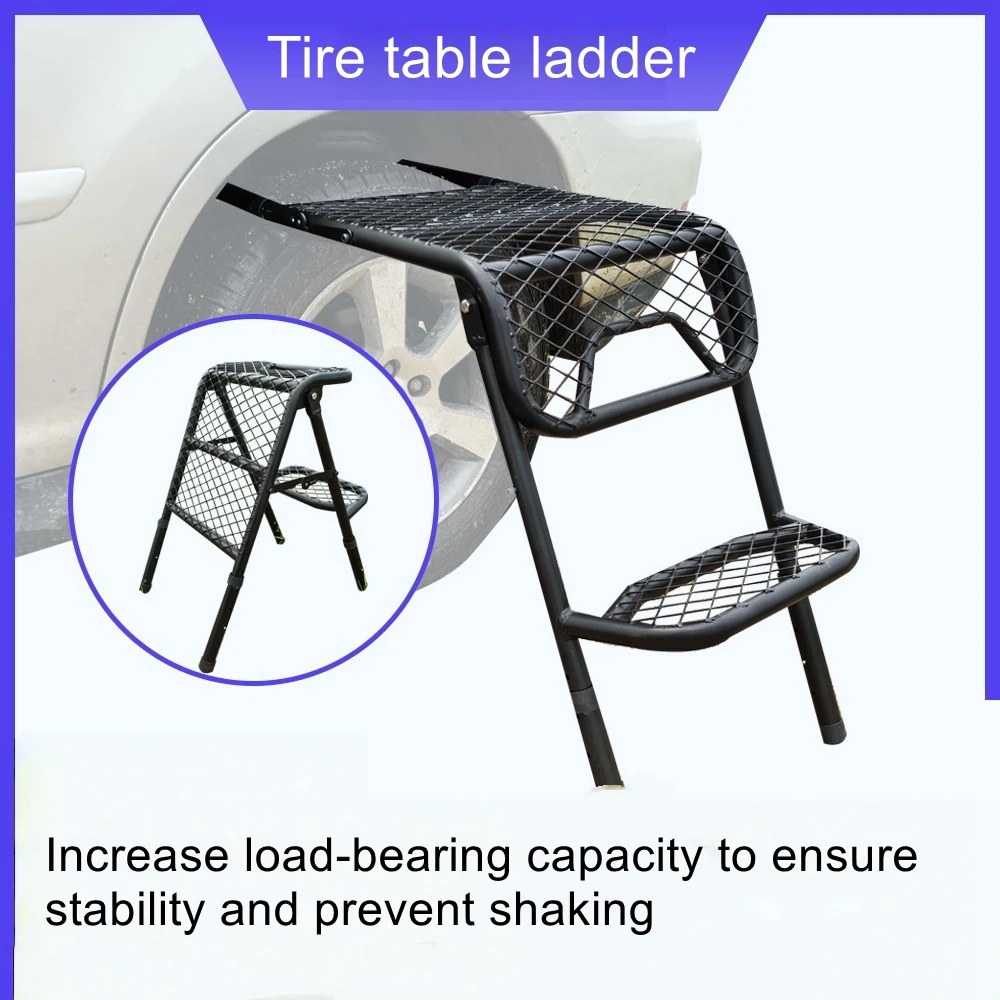 

Outdoor Folding Ladder Tire Ladder Camping Table Multifunctional Ladder
