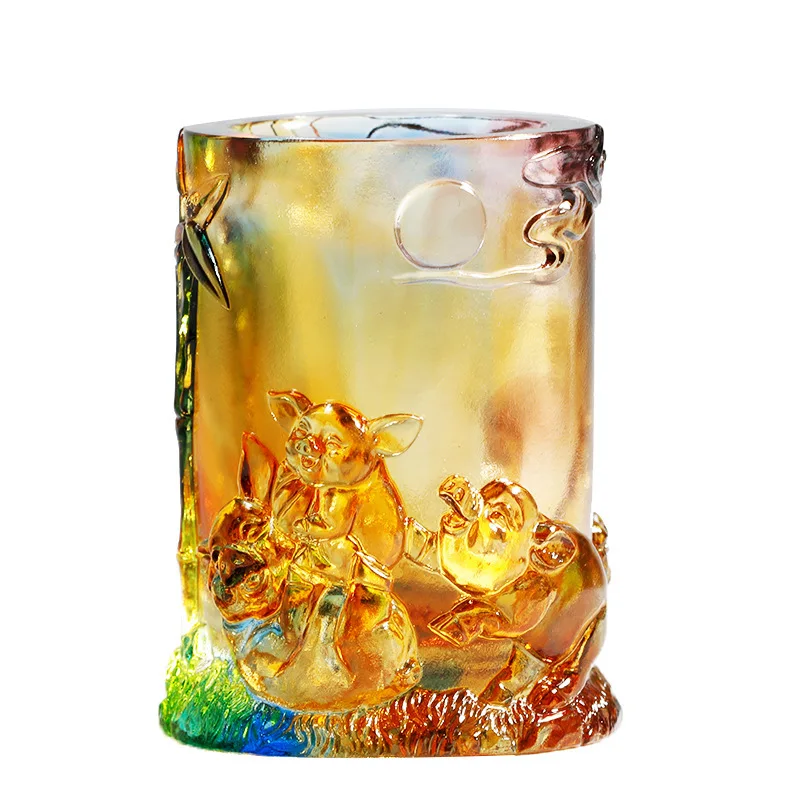 Yjq Liuli Pen Holder Company Conference Gifts for Teachers and Leaders