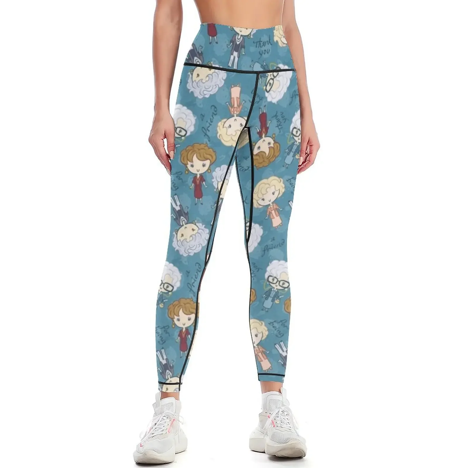 

thank you for being a friend Leggings sports tennis for Training pants Jogger pants sports for gym Womens Leggings