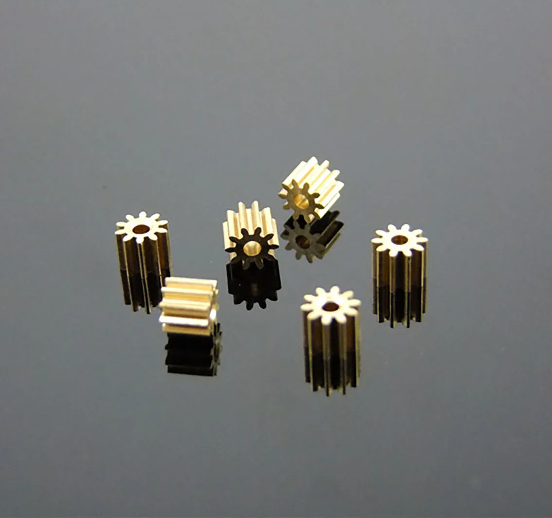 Modulus 0.3/0.4/0.5 Copper Gear Metal Gear Main Shaft Gear DIY Model Motor Small Parts 71A/71B/81A/82A/81A-165A