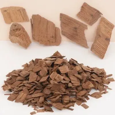 1 Paquete de Virutas de Roble Francés Tostado Medio para Añejar Vino Tinto, Whisky y Brandy, Suministros para Elaboración de Vino Casero, Tamaño Pequeño, Fácil de Usar