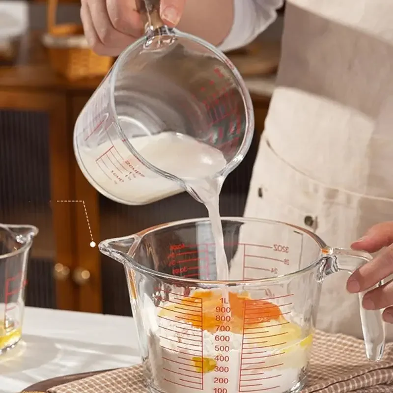 Glass Measuring Cup For Accurate Baking And Cooking Measurements Heat Resistant And Easy To Clean Kitchen Essential 