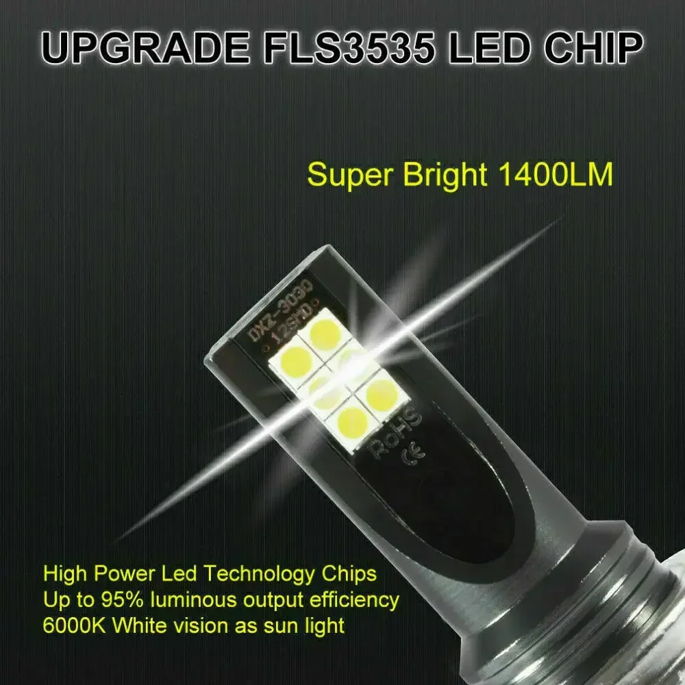 1/2PCs H7 Led Headlight Bulb Fog Lights For Car Waterproof White High Low Beam 110w 30000lm IP67 Car Led Lights Auto Accessories