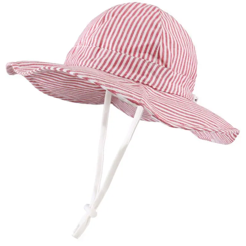 

Children Candy Color Bucket Hat Summer Outdoor Kids Boy Girl Sun Hats Anti-UV Children Panama Fisherman Beach Cap