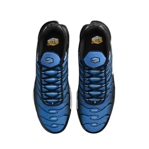 Nike-Air Max Plus Tn Running Shoes for Men and Women, comfortable, breathable, non-slip, durable, air pillow, blue, black and white 10 Main Sales Nike Shoe - №8