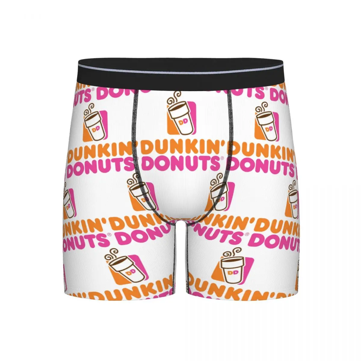 

Long Boxer Underpants Shorts Dunkin Donuts Logo Panties Men Soft Underwear for Homme Man Boyfriend Gifts