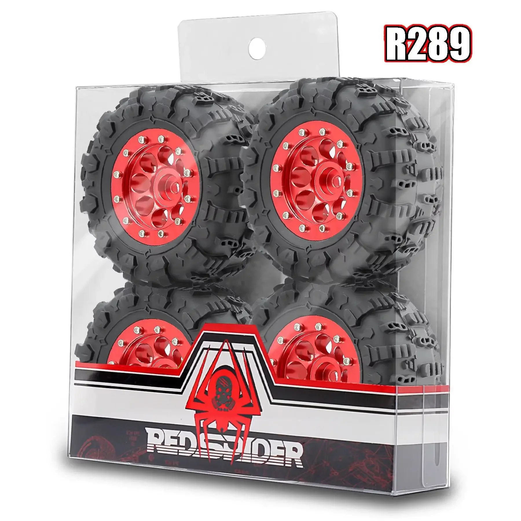 4PCS 1/24 65mm RC Tires Wheel 7mm Hex Hub for  HobbyPlus Jimny Land Rover UDIRC UCX24