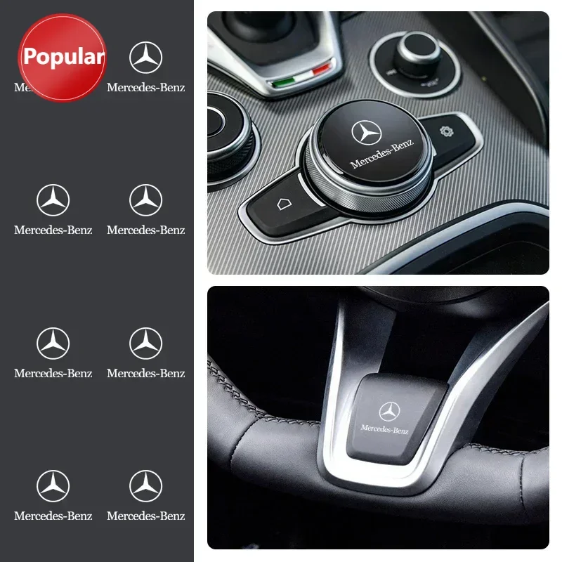 

# 1/2/5/10 шт. автомобильная наклейка на руль, внутренняя наклейка для Mercedes Benz AMG W168 W211 W212 W213 CLE GLA C180 GLC GLA W203 W20