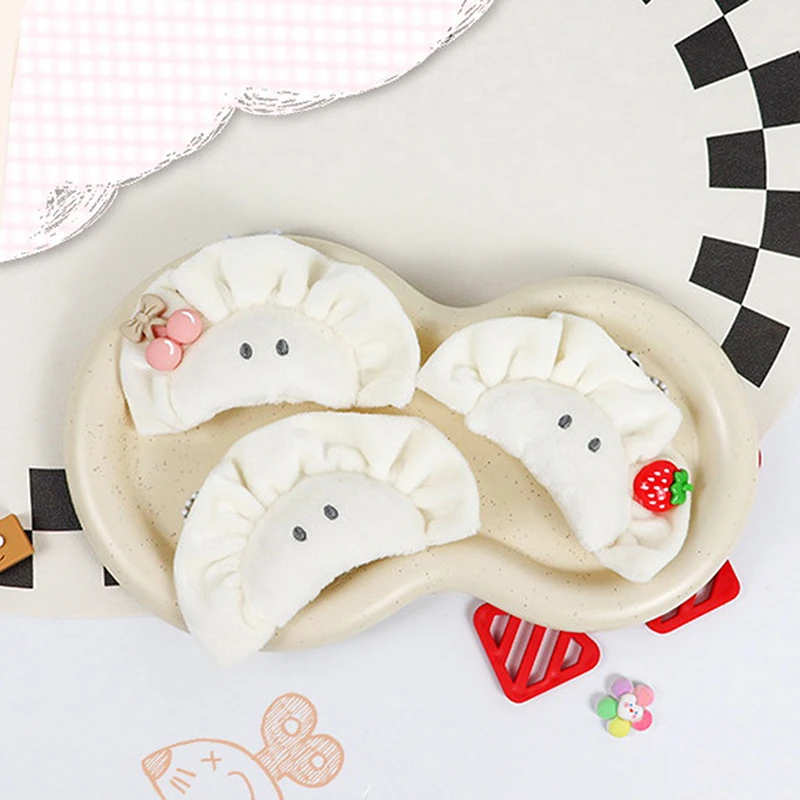 1PC Cute Simulation Food Dumpling Bow Doll Pendant Woman Keychain Bag Charms Toy Car Keyring Party Gift Trinket Gifts For Friend