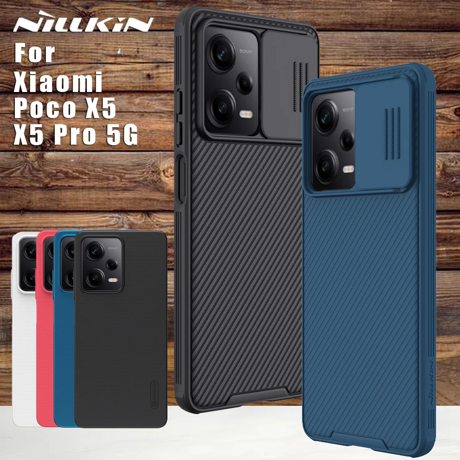 NILLKIN for Xiaomi Poco X5 Pro X4 Pro 5G case Back cover CamShield Lens Camera Protection for Poco X5 X4 Pro GT