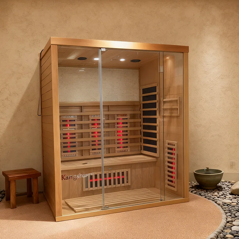 Indoor Outdoor Optional Wooden Sauna Multi Model Far Infrared Heating Sauna With Factory Wholesale Price